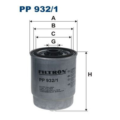 Mazot Filtresi (Volvo, S60, S80) (FLT.PP932-1, PP932, 31261191) FILTRON Mazot Filtresi (Volvo, S60, S80) (FLT.PP932-1, PP932, 31261191) FILTRON