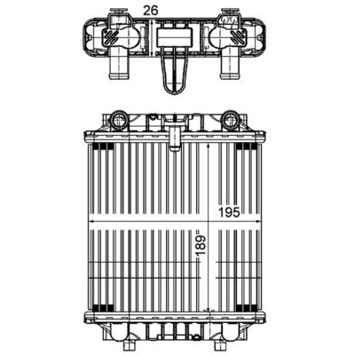 Su Radyatoru (Volkswagen, A6) (8MK376756691, 4G012121) MAHLE Su Radyatoru (Volkswagen, A6) (8MK376756691, 4G012121) MAHLE