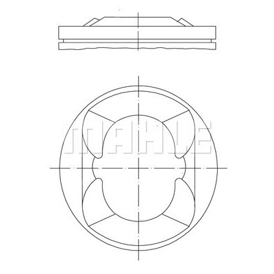 Piston (BMW) (081PI00101000, 11257562453, 0628.W4) MAHLE Piston (BMW) (081PI00101000, 11257562453, 0628.W4) MAHLE