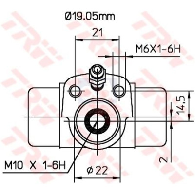 Silindir Arka (Skoda, Favorit, Felicia) (6U0611053B, 115595032) TRW Silindir Arka (Skoda, Favorit, Felicia) (6U0611053B, 115595032) TRW