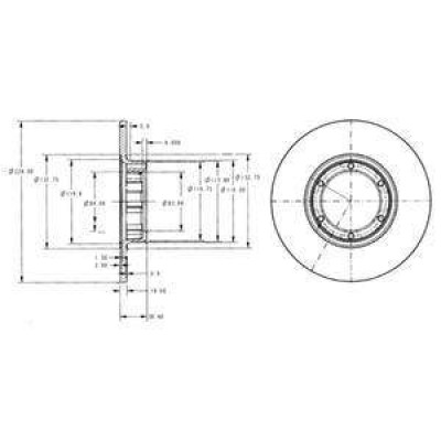 Diski Ön Düz 238Mm (BG2071, 2557000589734) DELPHI Diski Ön Düz 238Mm (BG2071, 2557000589734) DELPHI