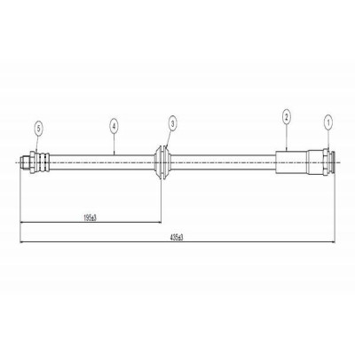 Hortumu Arka (Citroen, Jumper, Boxer) (51725096, 4806G7, 1617432680) CAVO Hortumu Arka (Citroen, Jumper, Boxer) (51725096, 4806G7, 1617432680) CAVO