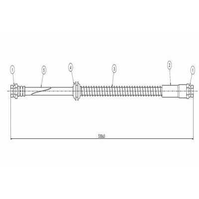 Arka Hortumu (Volkswagen, Caddy III) (C900127A, 2K0611775C, 2K0611775D) CAVO Arka Hortumu (Volkswagen, Caddy III) (C900127A, 2K0611775C, 2K0611775D) CAVO