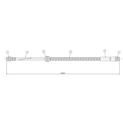 Arka Hortumu (Volkswagen, Caddy III) (C900127A, 2K0611775C, 2K0611775D) CAVO Arka Hortumu (Volkswagen, Caddy III) (C900127A, 2K0611775C, 2K0611775D) CAVO