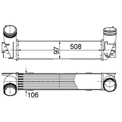 Radyatoru (BMW, E90, E91) (508X97X106, 306D3, CI489000S) BEHR Radyatoru (BMW, E90, E91) (508X97X106, 306D3, CI489000S) BEHR