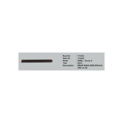 Arka Çamurluk Cıtası Sol (Citroen, C) (172525) ROOT Arka Çamurluk Cıtası Sol (Citroen, C) (172525) ROOT