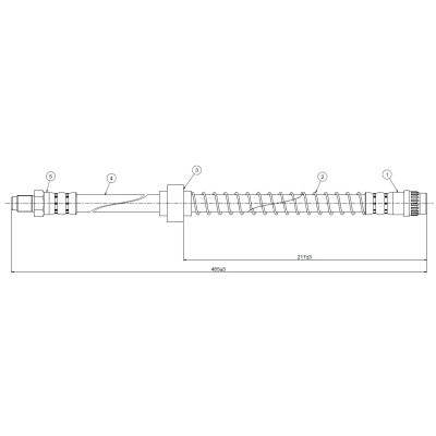 Hortum (Citroen, C2) (4806A9, 480691) CAVO