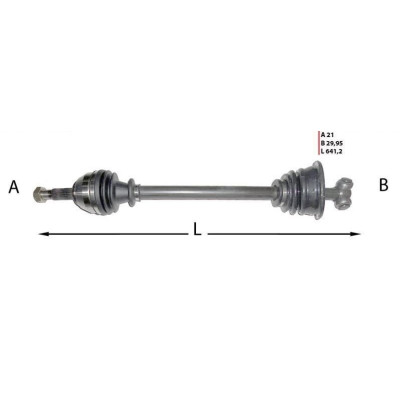 Aks Komple Sol (7701349880, 7701351484, 7701351572) MGA Aks Komple Sol (7701349880, 7701351484, 7701351572) MGA