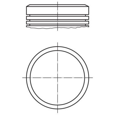 Pıston 75.00 Mm (Std) (Peugeot, 106, 206) (TU3JP4, 9561968180, 8771787STD) MAHLE
