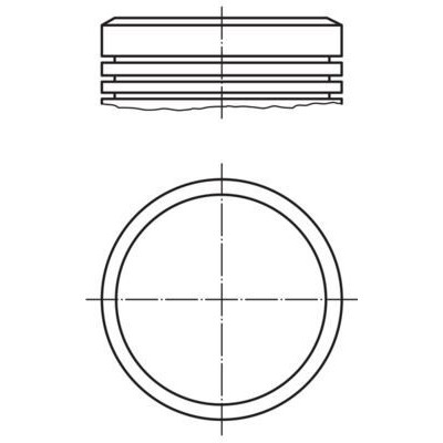Pıston 75.00 Mm (Std) (Peugeot, 106, 206) (TU3JP4, 9561968180, 8771787STD) MAHLE