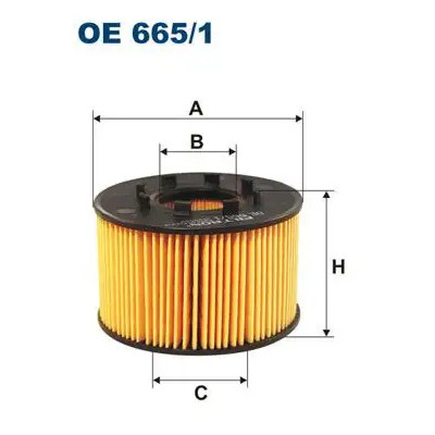 Yağ Filtresi (Ford, Transit, Mondeo) (OE665.1, JDE2464, M8206A01) FILTRON