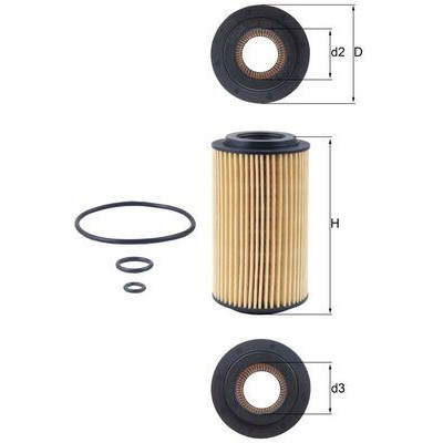 Yağ Filtresi (Mercedes-Benz, W202, W203) (A6111800009, OX153D3) MAHLE Yağ Filtresi (Mercedes-Benz, W202, W203) (A6111800009, OX153D3) MAHLE