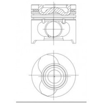 Pıston+SGM (Adet) (Renault, Clio, Kangoo) (120A10282R, 7701475075) YENMAK Pıston+SGM (Adet) (Renault, Clio, Kangoo) (120A10282R, 7701475075) YENMAK