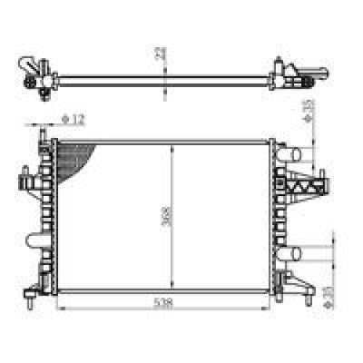 Radyatör (Opel, Corsa C, Combo) (359000300760, 2557000228223) MAGNETI MARELLI Radyatör (Opel, Corsa C, Combo) (359000300760, 2557000228223) MAGNETI MARELLI